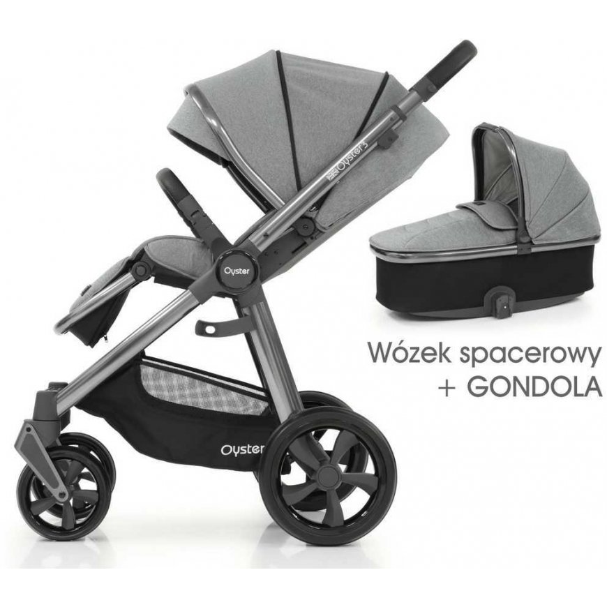 Oyster 3 Stroller - Moon, light gray