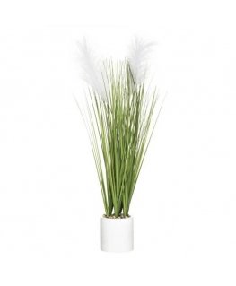 Atmosphera Artificial decorative grass in a cement pot, height 70 cm