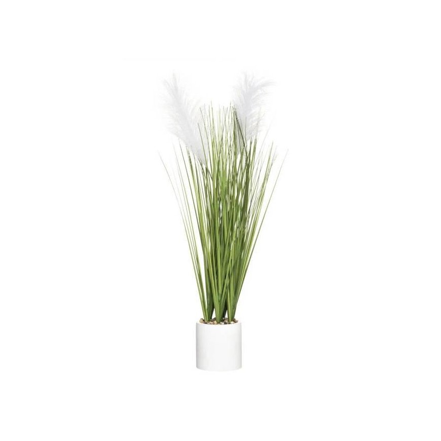 Atmosphera Artificial decorative grass in a cement pot, height 70 cm