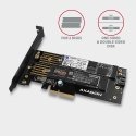 Axagon PCEM2-D sąsajos plokštė / adapteris Vidinis M.2, SATA Axagon PCEM2-D sąsajos plokštė / adapteris Vidinis M.2, SATA