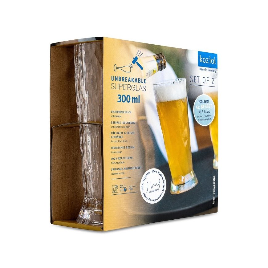 koziol 4417535 alus dzeramais trauks Alus glāze – 2