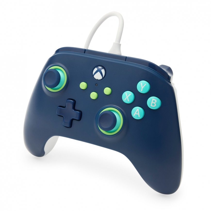 PowerA Wired Controller for Xbox Series X|S – Mariner Blue – 3