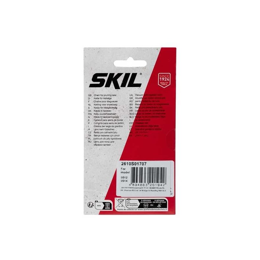 Skil_Red Grandinallisten sahojen ketju Skil 0512/0514, 1.1 mm – 2