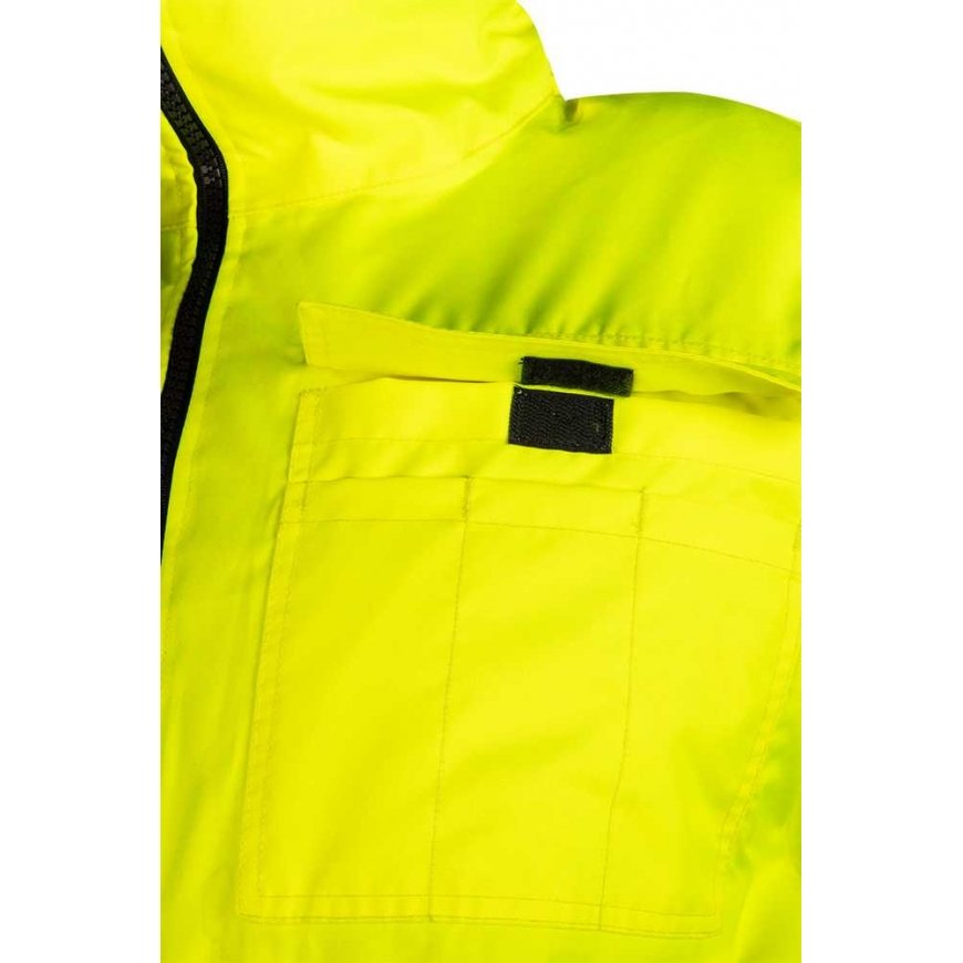 Neo Tools Work Jacket 3 in 1, insulated, yellow and dark blue, size M – 4