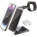 Forcell F-Energy 3in1 Simply Charge induction charger, aluminum, compatible with Apple Watch and Samsung Watch, gray Forcell F-Energy 3in1 Simply Charge induction charger, aluminum, compatible with Apple Watch and Samsung Watch, gray