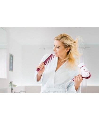 Hair dryer with a folding handle SMALL, power 1200 W, pink – 4
