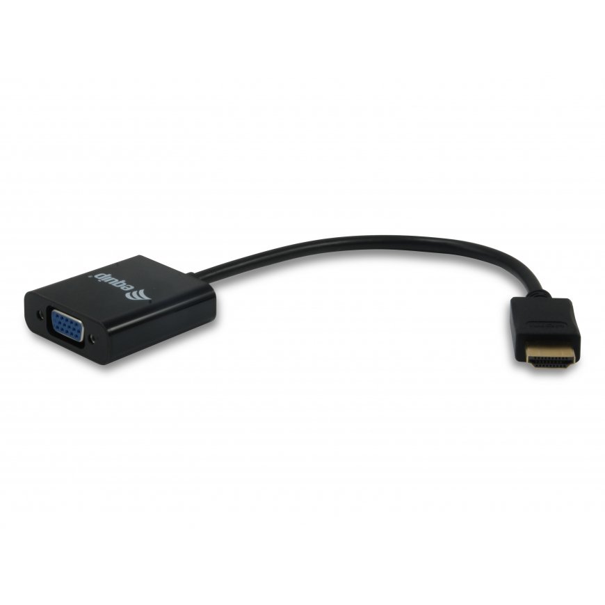 Equip 11903607 vaizdo kabelio adapteris HDMI A tipo (standartinis) VGA (D-Sub) Juoda