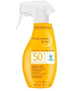 «Bioderma Photoderm Family Спрей SPF 50+» – солнцезащитный спрей для чувствительной кожи – 300 мл