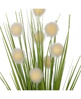 Atmosphera Artificial Grass LARI in Jute Pot, 41 cm