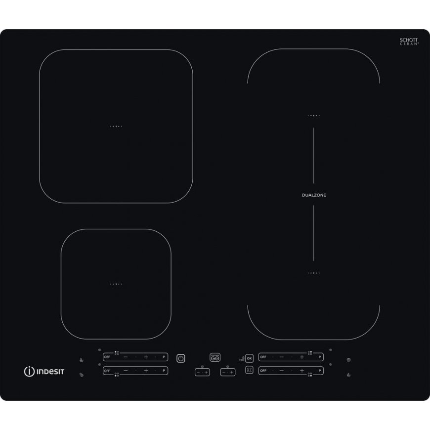 Indesit IB 65B60 NE Melns Iebūvēts