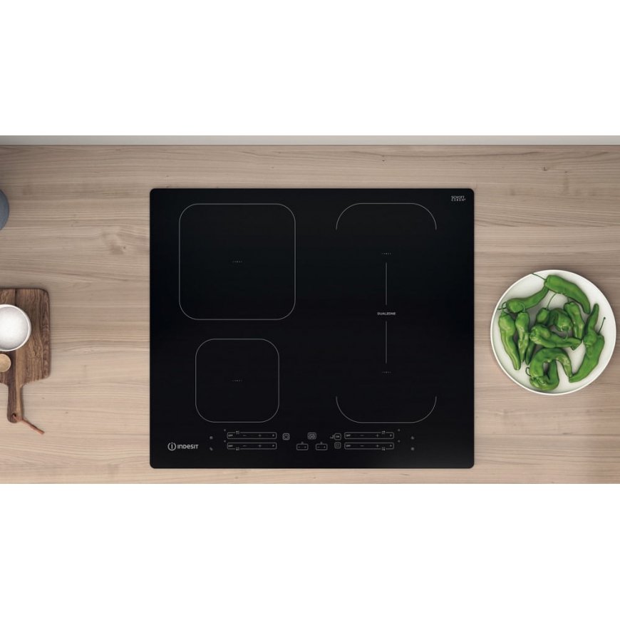 Indesit IB 65B60 NE Черный Встроенный 59 cm Плита с зонами индукции 4 зона(ы) – 4