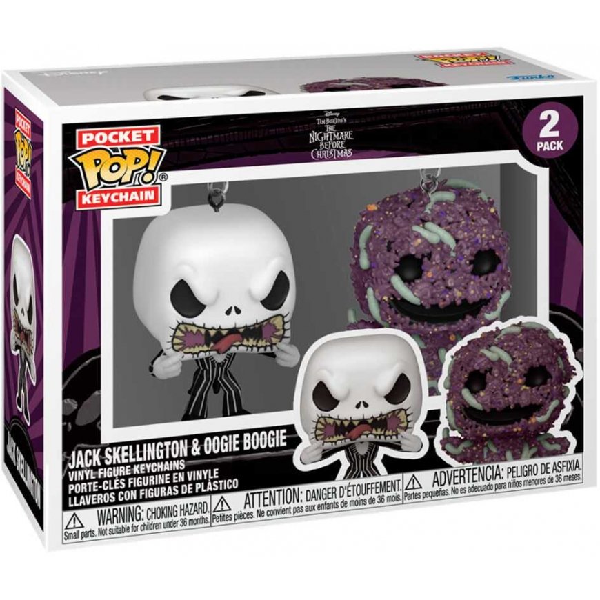 Funko Pocket POP pack 2 keychain Disney Nightmare Before Christmas Jack & Oogie Boogie – 2
