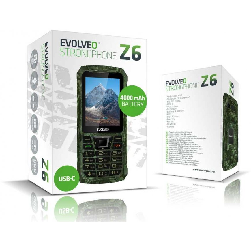 Oriģinālā EVOLVEO 4000 mAh baterija paredzēta StrongPhone Z5, Z6