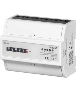 Orno Trifāziska analoga elektroenerģijas patēriņa indikators, 100A, 7 moduļi, DIN TH-35mm