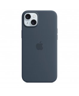 Apple iPhone 15 Plus:n MagSafe-silikonikuori - myrskynsininen