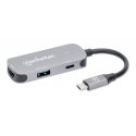 Manhattan 190299 dokstacija Vadu USB 3.2 Gen 1 (3.1 Gen 1) Type-C Sudrabs Manhattan 190299 dokstacija Vadu USB 3.2 Gen 1 (3.1 Gen 1) Type-C Sudrabs