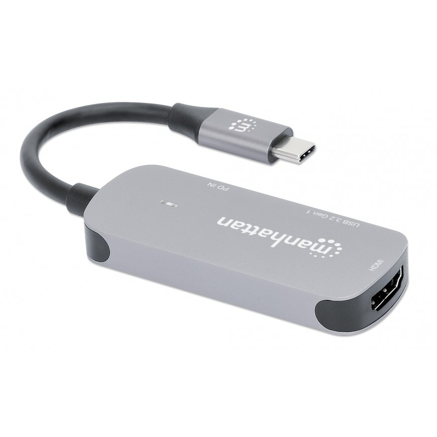 Manhattan 190299 dokstacija Vadu USB 3.2 Gen 1 (3.1 Gen 1) Type-C Sudrabs – 3