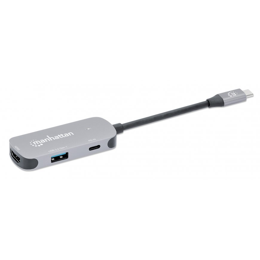 Manhattan 190299 dokstacija Vadu USB 3.2 Gen 1 (3.1 Gen 1) Type-C Sudrabs – 5