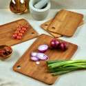 Kesper Dark 4-piece cutting board set, dark bamboo, FSC