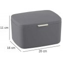 Wenko BarCELONA anthracite color bathroom container Wenko BarCELONA anthracite color bathroom container