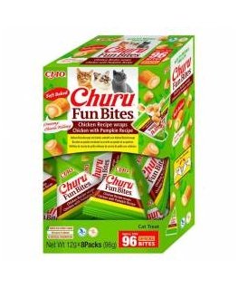 INABA Churu smagumynai katėms su vištiena ir moliūgu - 8x12g