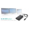 i-tec C31DUAL4KHDMI USB ekrano adapteris 3840 x 2160 pikseliai Juoda