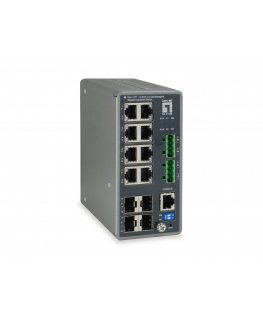 LevelOne IGU-1271 tīkla pārslēgs Vadīts L3 Gigabit Ethernet (10/100/1000) Pelēks