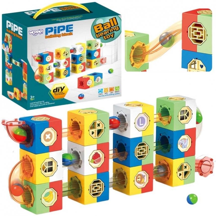 WOOPIE ball running track, ball running track constructor set, 3D blocks