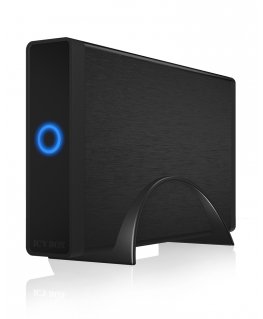 ICY BOX IB-377U3 HDD korpuss Melns 3.5"