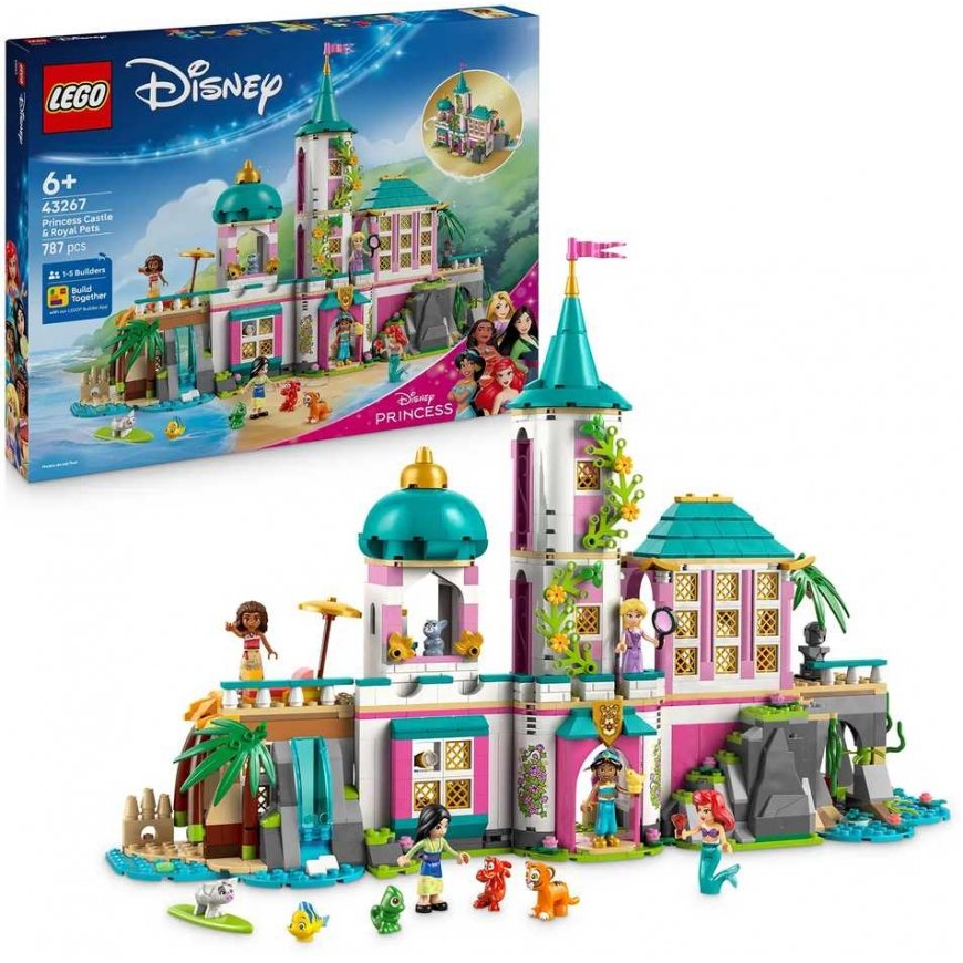 LEGO® │ Disney 43267 Prinsessan linna ja kuninkaalliset lemmikit