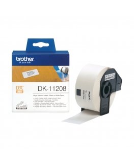 Brother DK-11208 markeerimisteip Must valgel taustal