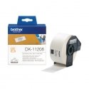 Brother DK-11208 этикеточная лента Черный на белом