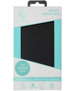 Dēklis Just_Must Just Must JM STAND FLIP CASE priekš Galaxy A16 Melns