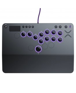 PDP Victrix Pro KO Leverless Fight Stick Grey USB Fightstick PC, PlayStation 4, PlayStation 5