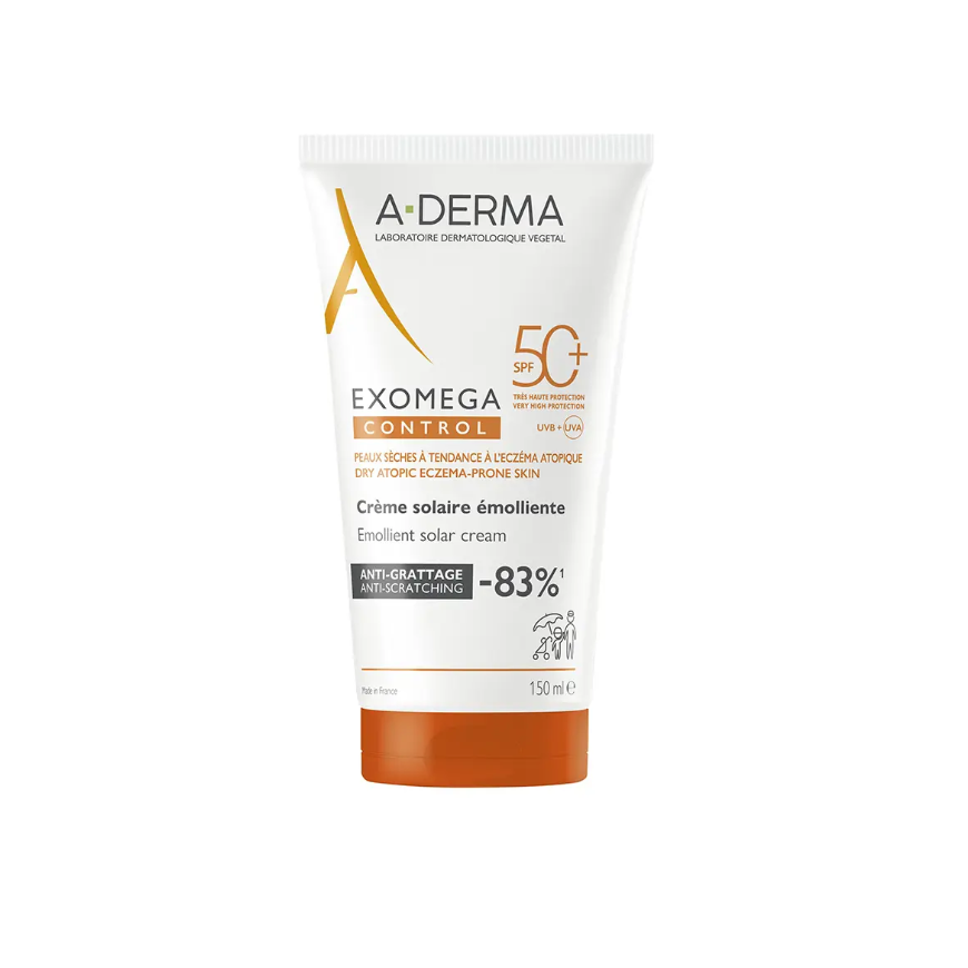 Derma Exomega Control Emolientinis Saulės Kremas SPF 50+ - Emolientinė apsauginė kremas - 150 ml