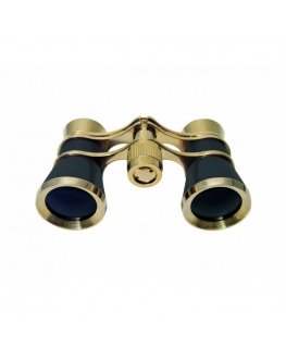 Braun 3 x 25 Opera binoklis BK-7 Melns, Zelts