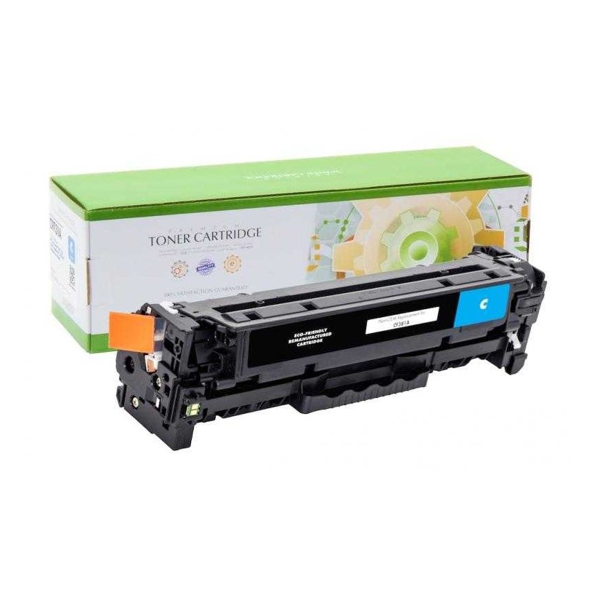 Non-original Static Control HP 312A (CF381A), blue cartridge