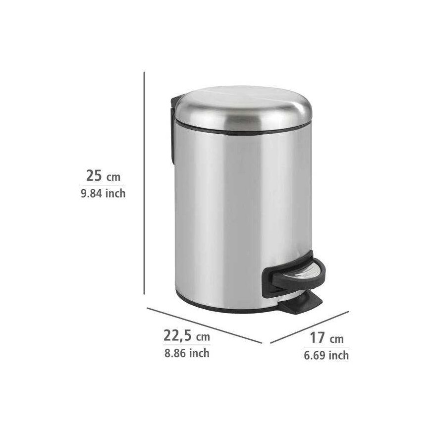 Wenko Trash Can LEMAN, 3 L, VENKO – 4