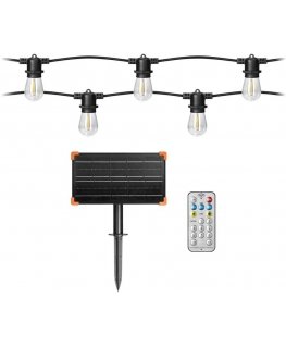 Orno Päikese stringi valgustus – 1 10 m string (10 valgustit) + 10 LED lambid 0,1W E27, 3000K + 1 tasuta lambipirn