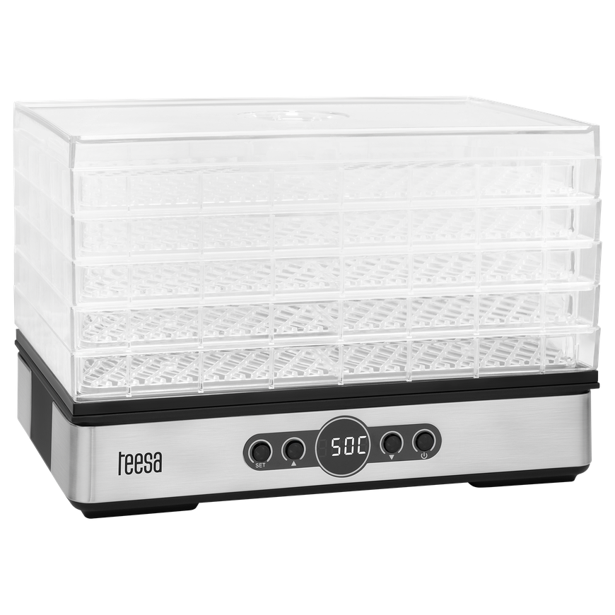 Grybų, daržovių, vaisių džiovyklė, 400 W, 5 sietai, ekranas, konvekcija, TEESA – 2