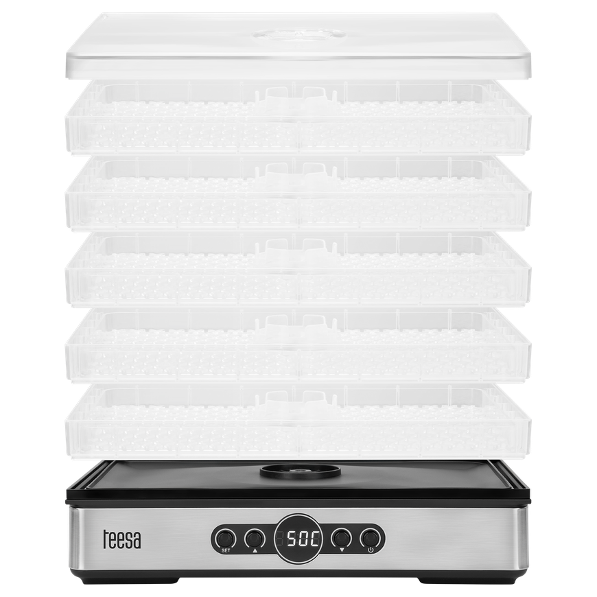 Mushroom, vegetable, fruit dehydrator, 400 W, 5 trays, display, convection, TEESA – 5
