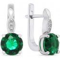 Brilio Silver Luxurious silver earrings with green zirconia EA548WG Brilio Silver Luxurious silver earrings with green zirconia EA548WG