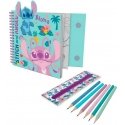 Kids Licensing for Kids 'Euroswan' - 'Creative Accessories Set' pencil case with 6 pencils + stickers! | Lilo and Stitch Kids Licensing for Kids 'Euroswan' - 'Creative Accessories Set' pencil case with 6 pencils + stickers! | Lilo and Stitch