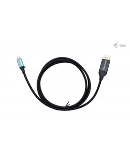 i-tec C31CBLDP8KBIDIR videokaapeli-adapteri 1,5 m DisplayPort USB Type-C musta