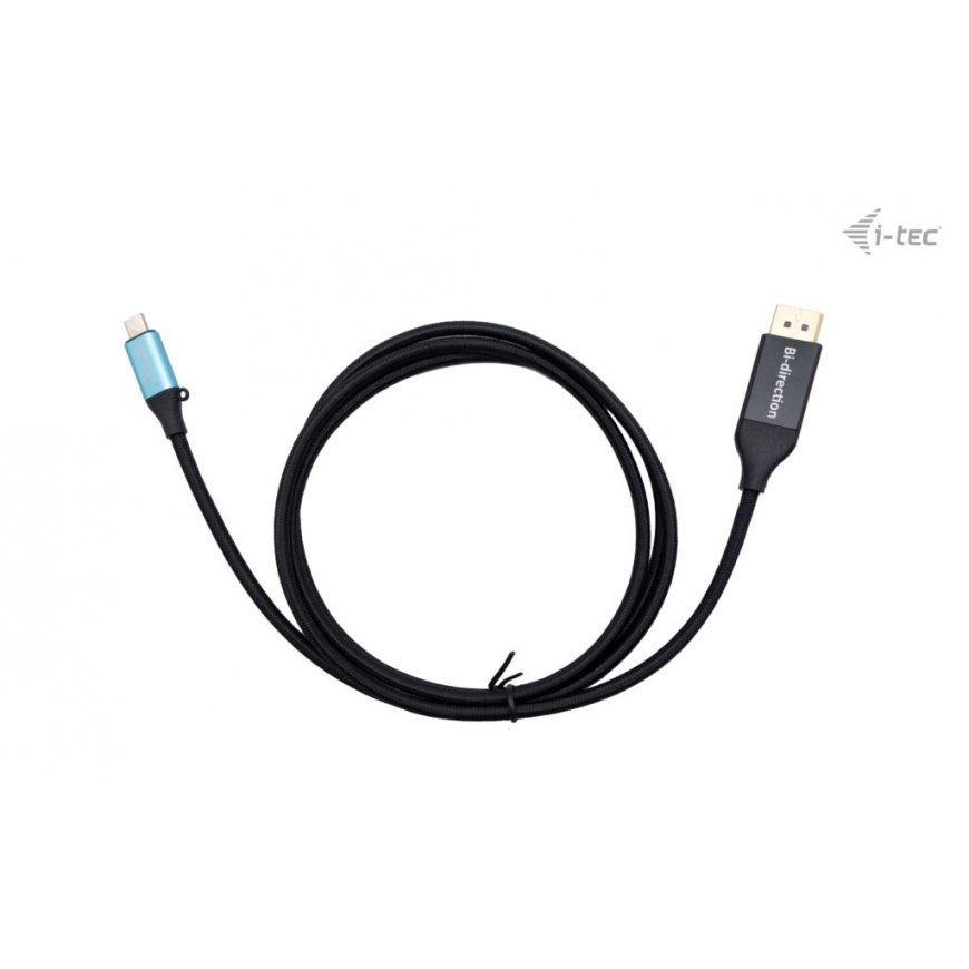 i-tec C31CBLDP8KBIDIR видео кабель адаптер 1,5 m DisplayPort USB Type-C Черный