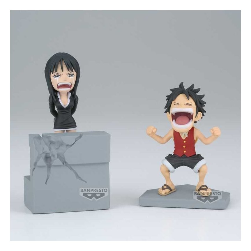 Banpresto One Piece Luffy ja Nico Robin maailmakogutav figuur 10 cm – 2
