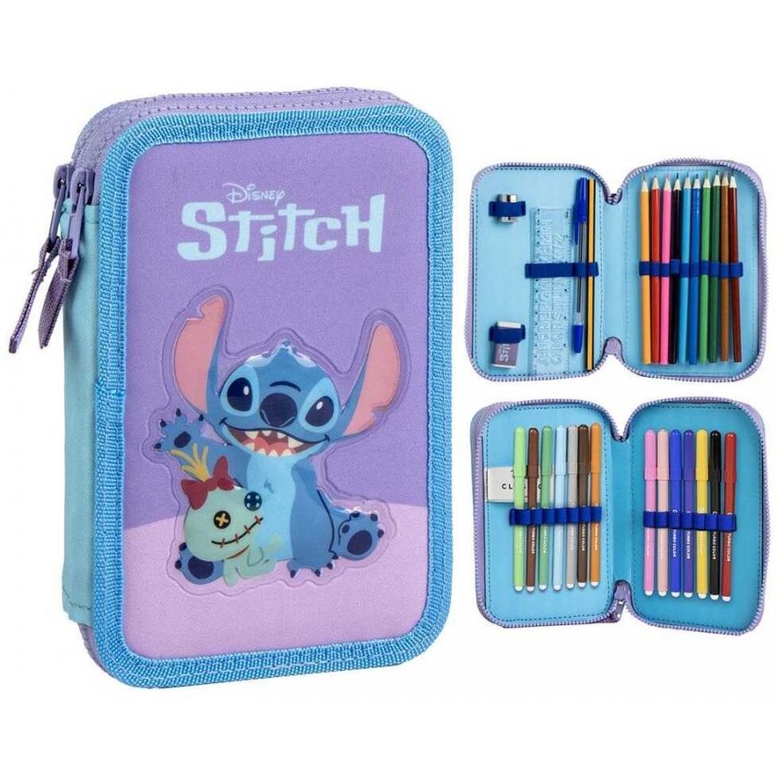 Lilo ja Stitch "Disney" Lilo ja Stitch -kynäkotelo, 2 osastoa – 2