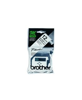 Brother Labelling Tape - 12mm, Black/White, Blister marķēšanas lenta M