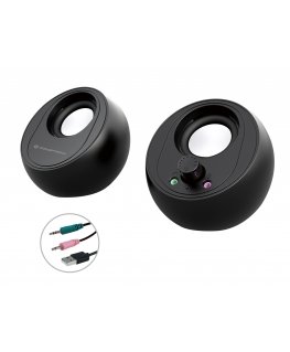 Conceptronic BJORN01B garso kolonėlė 2 krypčių Juoda Vielinis ir Bevielis 10 W