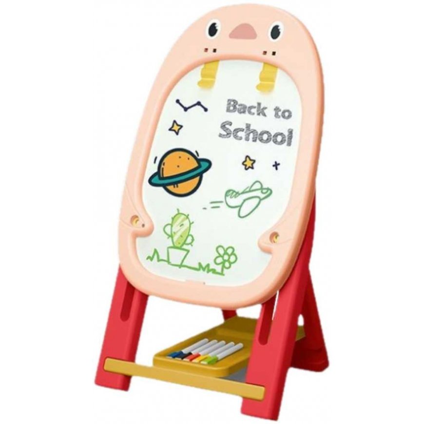Lean Toys Divpusējā magnētiskā tāfele 67x37x25 cm ar spēļu komplektu, 56 gab. – 3